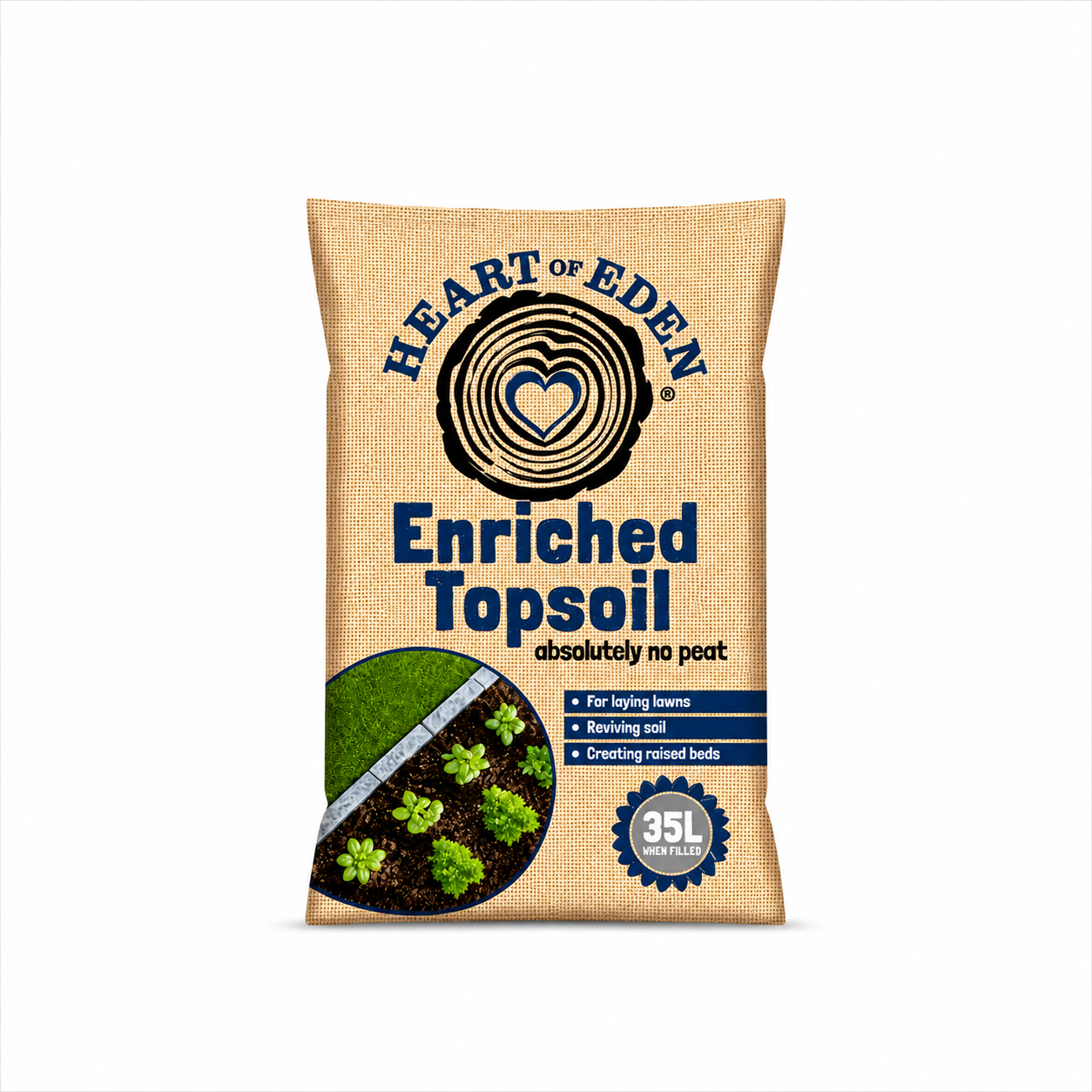 Heart of Eden Enriched Topsoil 35L